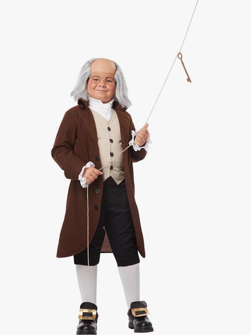 NWT Kids Colonial Benjamin Franklin Costume ~Medium